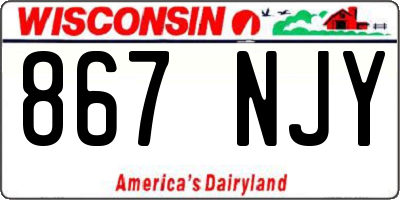 WI license plate 867NJY