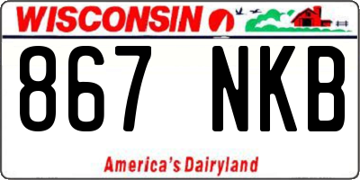 WI license plate 867NKB