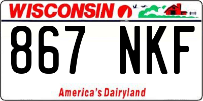 WI license plate 867NKF