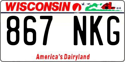 WI license plate 867NKG