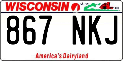 WI license plate 867NKJ