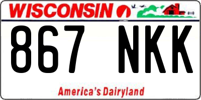 WI license plate 867NKK