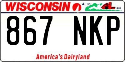 WI license plate 867NKP