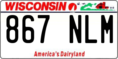 WI license plate 867NLM