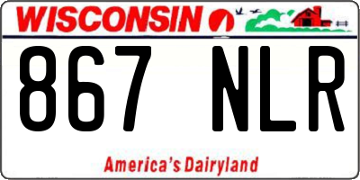 WI license plate 867NLR