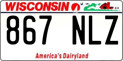 WI license plate 867NLZ