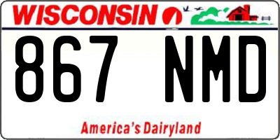 WI license plate 867NMD