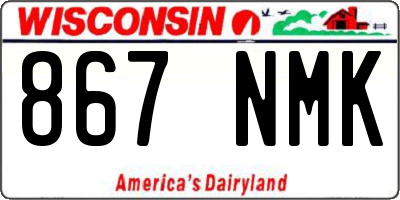 WI license plate 867NMK