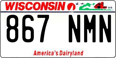 WI license plate 867NMN