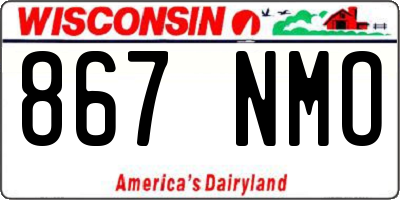WI license plate 867NMO