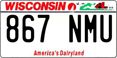 WI license plate 867NMU
