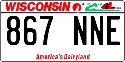 WI license plate 867NNE