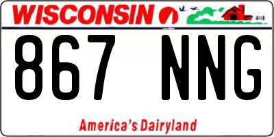 WI license plate 867NNG