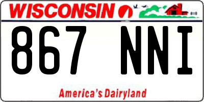 WI license plate 867NNI