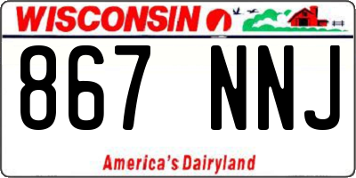 WI license plate 867NNJ