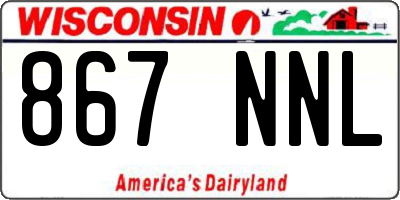 WI license plate 867NNL