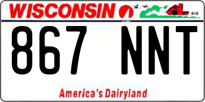 WI license plate 867NNT