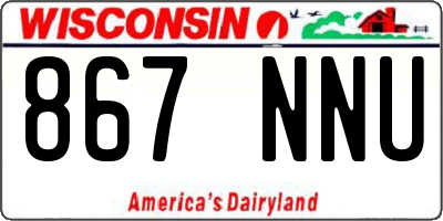 WI license plate 867NNU