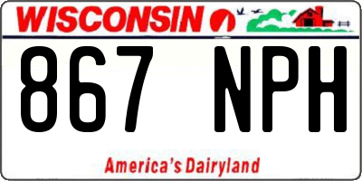 WI license plate 867NPH