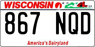 WI license plate 867NQD