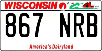 WI license plate 867NRB