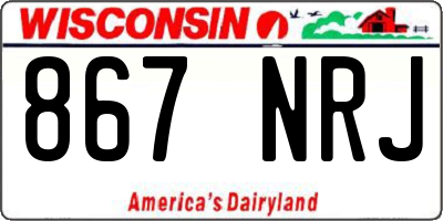 WI license plate 867NRJ
