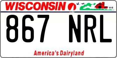 WI license plate 867NRL
