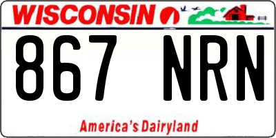 WI license plate 867NRN