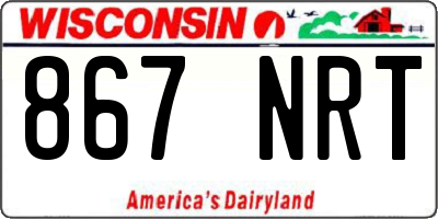 WI license plate 867NRT
