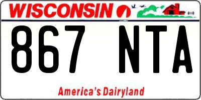 WI license plate 867NTA