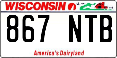WI license plate 867NTB