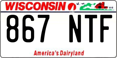 WI license plate 867NTF