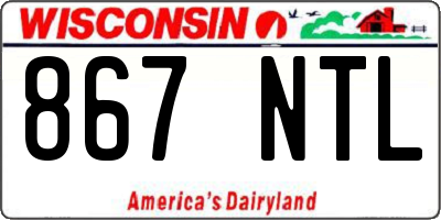 WI license plate 867NTL