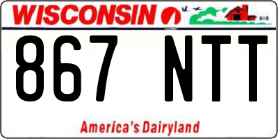 WI license plate 867NTT