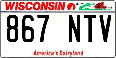 WI license plate 867NTV