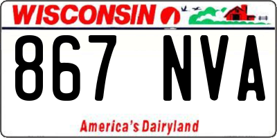 WI license plate 867NVA