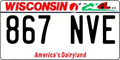 WI license plate 867NVE