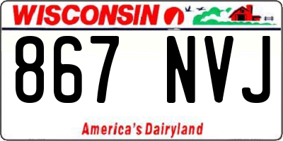 WI license plate 867NVJ