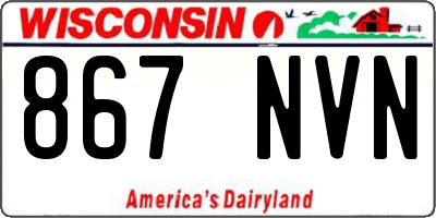 WI license plate 867NVN
