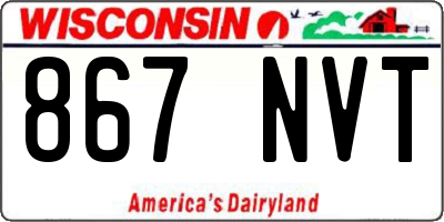 WI license plate 867NVT
