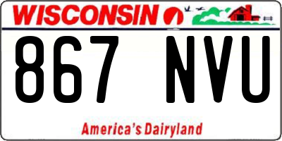 WI license plate 867NVU