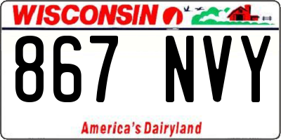 WI license plate 867NVY