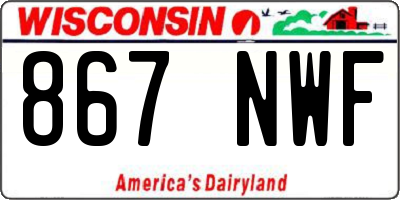 WI license plate 867NWF