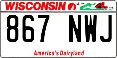 WI license plate 867NWJ