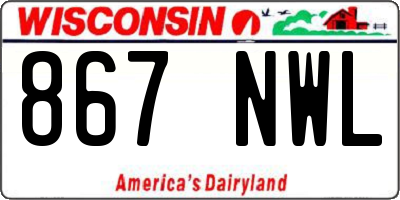 WI license plate 867NWL