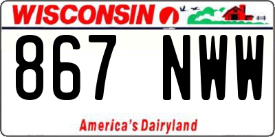 WI license plate 867NWW