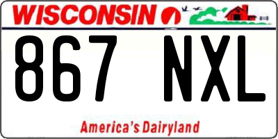 WI license plate 867NXL