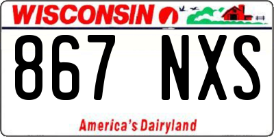 WI license plate 867NXS