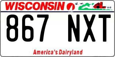 WI license plate 867NXT