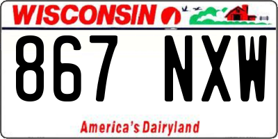 WI license plate 867NXW